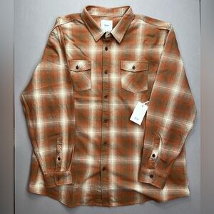 KATIN MENS SHADOW LS FLANNEL BUTTON UP SHIRT